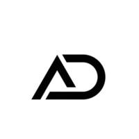 initiales ad logo designs vecteur