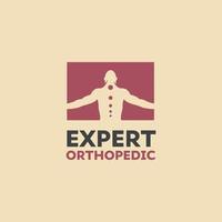 concept de logo orthopédique vecteur