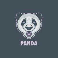 logo de mascotte de panda vecteur