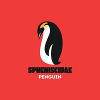 concept de logo de pingouin vecteur