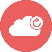 icône de vecteur de sauvegarde cloud qui peut facilement modifier ou éditer