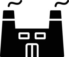 icône de glyphe d'usine vecteur