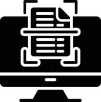 icône de glyphe de scanner vecteur