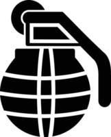 icône de glyphe de grenade vecteur