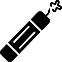 icône de glyphe de dynamite vecteur