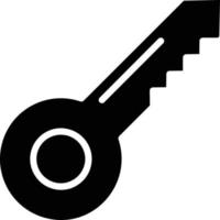 icône de glyphe clé vecteur