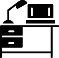 icône de glyphe de bureau vecteur