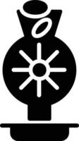 icône de glyphe de broyeur vecteur