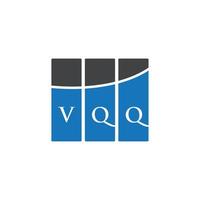 création de logo de lettre vqq sur fond blanc. concept de logo de lettre initiales créatives vqq. conception de lettre vqq. vecteur