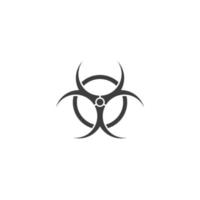 Le signe vectoriel du symbole de danger est isolé sur un fond blanc. couleur d'icône de danger modifiable.