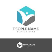 modèle de conception de logo de personnes. vecteur de concept de logo de personnes de la communauté. symbole d'icône créative