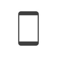 Le signe vectoriel du symbole du smartphone est isolé sur un fond blanc. couleur d'icône de smartphone modifiable.