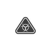 Le signe vectoriel du symbole de danger est isolé sur un fond blanc. couleur d'icône de danger modifiable.