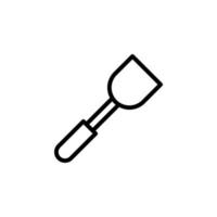 vecteur de spatule pour la présentation de l'icône du symbole du site Web