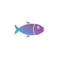 vecteur de poisson pour la présentation de l'icône du symbole du site Web