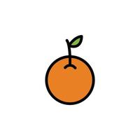 vecteur orange pour la présentation de l'icône du symbole du site Web