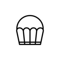 vecteur de cupcake pour la présentation de l'icône du symbole du site Web