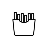 vecteur de frites pour la présentation de l'icône du symbole du site Web