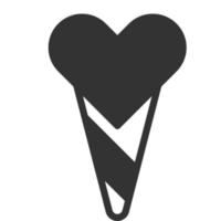 icône de crème glacée illustration vectorielle solide vecteur