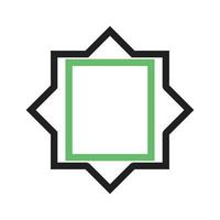filtrer les cadres de la ligne icône verte et noire vecteur