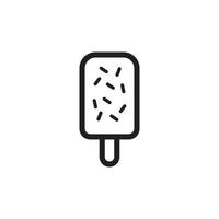 crème glacée, icône de cône de glace eps 10 vecteur