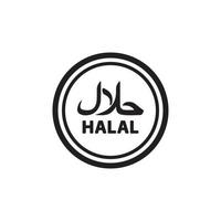 icône halal eps 10 vecteur