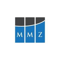 création de logo de lettre mmz sur fond blanc. concept de logo de lettre initiales créatives mmz. conception de lettre mmz. vecteur