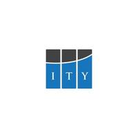 ity lettre design.ity lettre logo design sur fond blanc. concept de logo de lettre initiales créatives. ity lettre design.ity lettre logo design sur fond blanc. je vecteur