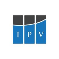 conception de lettre ipv. création de logo de lettre ipv sur fond blanc. concept de logo de lettre initiales créatives ipv. conception de lettre ipv. création de logo de lettre ipv sur fond blanc. je vecteur