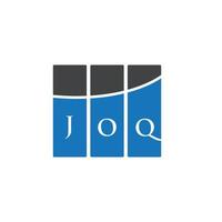 création de logo de lettre joq sur fond blanc. concept de logo de lettre initiales créatives joq. conception de lettre joq. vecteur