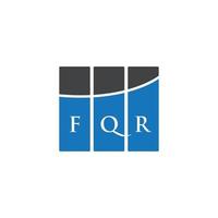 création de logo de lettre fqr sur fond blanc. fqr concept de logo de lettre initiales créatives. conception de lettre fqr. vecteur