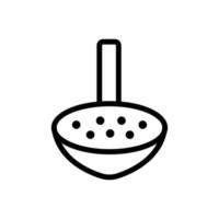 tamis cuisine ustensiles icône vecteur contour illustration
