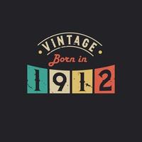 vintage né en 1911. 1911 anniversaire rétro vintage vecteur