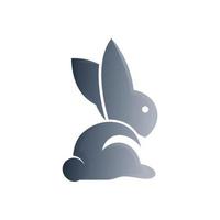 vecteur de logo de lapin