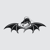 vecteur de logo de dragon