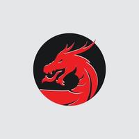 vecteur de logo de dragon