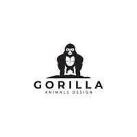 gorille logo illustration vecteur icône symbole conception