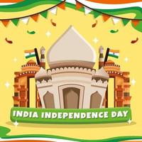célébrer le concept de la fête de l'indépendance de l'inde vecteur