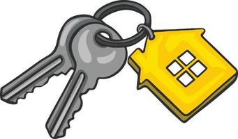 clés d'un achat immobilier de maison neuve, un agent immobilier logo vecteur