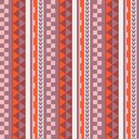 modèle sans couture boho ethnique de vecteur dans le style maori. bordure géométrique avec des éléments ethniques décoratifs. motif vertical de couleurs pastel.