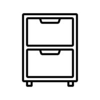modèle de conception de vecteur icône armoire