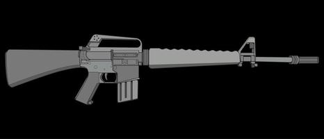 style vectoriel d'armes à feu, pistolet de tir, illustration d'arme, ligne vectorielle, illustration de pistolet, pistolet moderne, concept militaire, pistolet pour l'entraînement