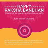 conception de poste de raksha bandhan, conception de bannière de festival indien, conception de cartes de voeux vecteur