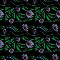 folklorique fleurs impression floral motif ethnique art vecteur