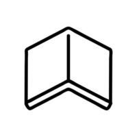 vecteur d'icône de toit de maison. illustration de symbole de contour isolé