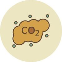 rétro rempli de co2 vecteur