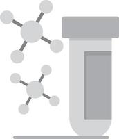 chimie plat niveaux de gris vecteur