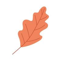 feuilles d'automne style doodle automne confortable. illustration vectorielle plane vecteur