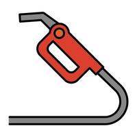 dessin animé d'icône de carburant de pompe. vecteur de symbole d'essence de station