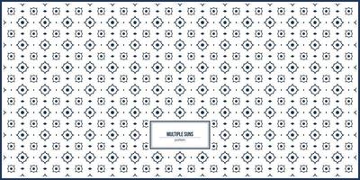 motif de plusieurs soleils de différentes tailles vecteur